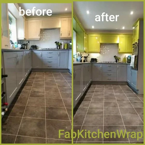 Vinyl wrap cabinets Northampton